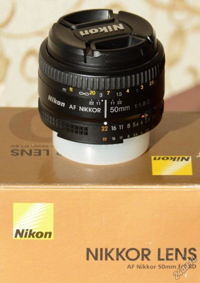 Лот: 5180159. Фото: 1. Nikon AF 50mm f 1.8D новый. Объективы