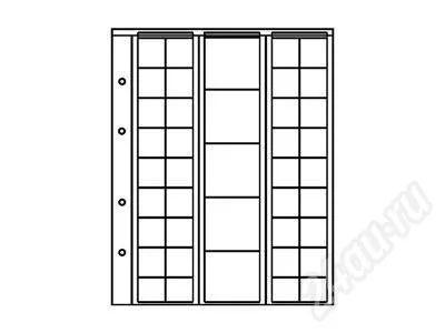 Лот: 655827. Фото: 1. Лист для монет на 41 ячеек (скользящий... Аксессуары, литература