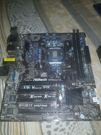 Лот: 17059928. Фото: 1. ASRock h77m. Материнские платы