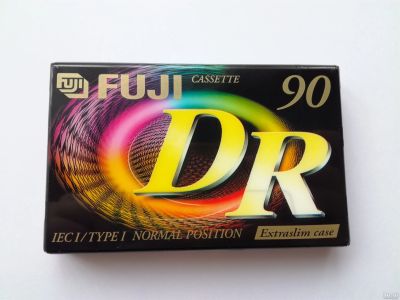 Лот: 13300339. Фото: 1. Аудиокассета FUJI DR1-90 в упаковке. Кассетные деки, магнитофоны