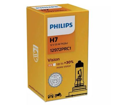 Лот: 20764246. Фото: 1. Лампа H7 Philips 12В 55Вт +30... Оптика и освещение