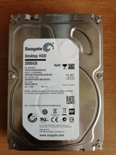 Лот: 21281111. Фото: 1. Жесткие диски Seagate 3 ТБ. Жёсткие диски (HDD)