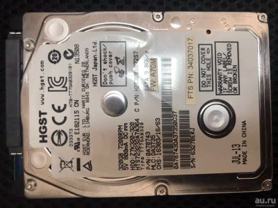 Лот: 17354282. Фото: 1. Жёсткий диск 320Gb HGST. Жёсткие диски (HDD)
