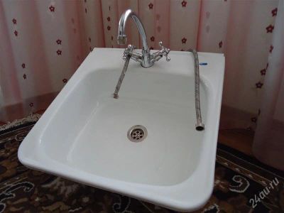 Лот: 2883241. Фото: 1. Раковина кухонная, эмалированная... Мойки кухонные