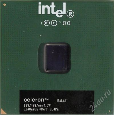Лот: 638566. Фото: 1. Celeron FCPGA 633/128/66/1.7V... Процессоры