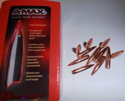 Лот: 8086501. Фото: 1. Пуля 6,5 мм (.264) Hornady A-MAX... Патроны