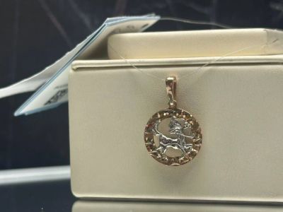 Лот: 21337909. Фото: 1. Новая золотая подвеска Стрелец... Кулоны, подвески