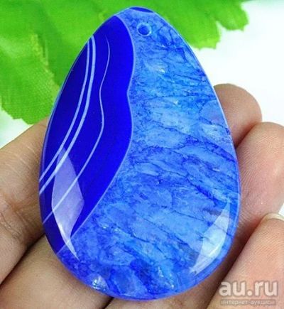 Лот: 9002257. Фото: 1. 54x35x9mm синий DRUSY Агат жеода... Драгоценные и поделочные камни