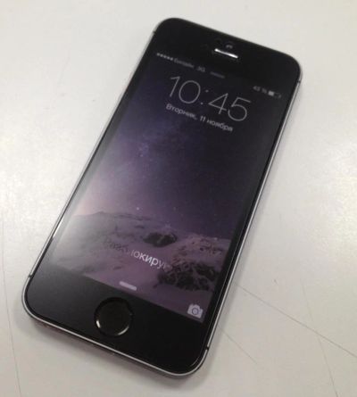 Лот: 4182314. Фото: 1. APPLE iPhone 5S 16GB Space Gray. Смартфоны