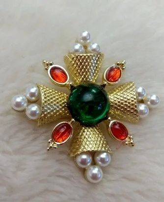 Лот: 14776821. Фото: 1. с 1 руб! Брошь №24 6см*6см. Броши