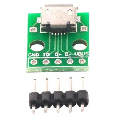 Лот: 17784173. Фото: 1. Гнездо micro USB 5 pin на плате. Разъёмы