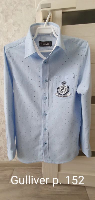 Лот: 20678273. Фото: 1. Рубашка для мальчика Gulliver. Рубашки, блузки, водолазки
