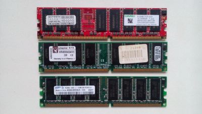 Лот: 6563187. Фото: 1. 512mb (3шт.) Sdram DDR 400, PS-3200... Оперативная память