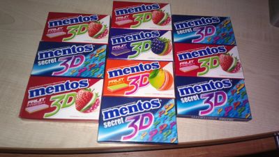 Лот: 4200206. Фото: 1. С РУБЛЯ! Жевательная резинка Mentos... Жевательная резинка