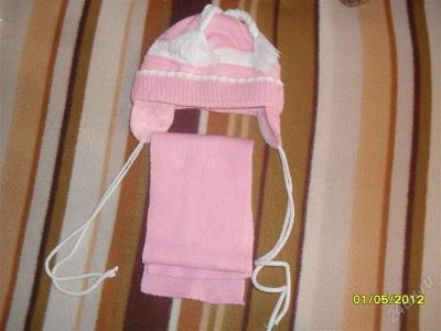 Лот: 1809793. Фото: 1. шапочка и шарфик. Головные уборы