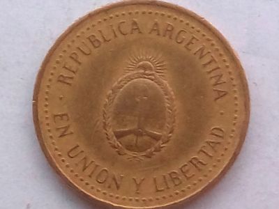Лот: 18449521. Фото: 1. Монета Аргентины 10 сентаво. Америка