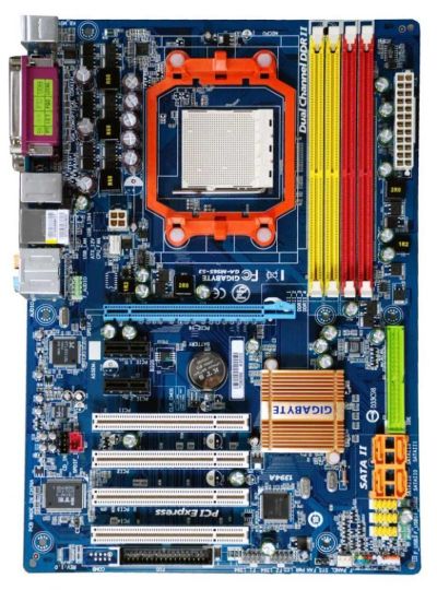 Лот: 6963262. Фото: 1. Gigabyte GA-M56S-S3 AM2\AM2+. Материнские платы