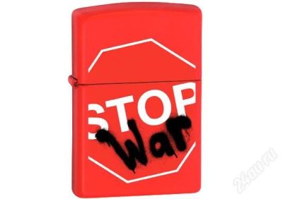 Лот: 1394049. Фото: 1. Zippo Stop War [original/USA]. Сувенирные мелочи