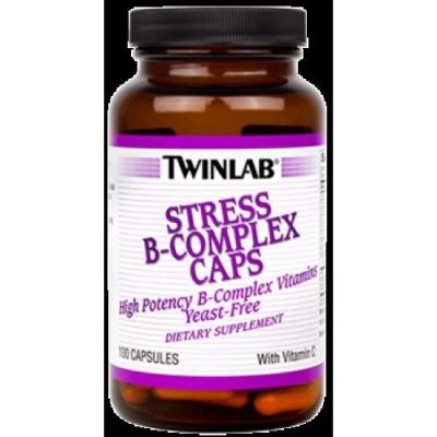 Лот: 9589009. Фото: 1. Stress b-complex 100 капс Twinlab... Спортивное питание, витамины