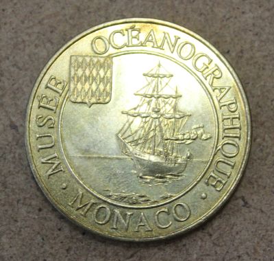 Лот: 25518703. Фото: 1. Монетовидный жетон Монако Музей... Памятные медали