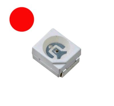 Лот: 23233570. Фото: 1. Светодиод SMD 3528 красный, 620-625нм... Светодиоды