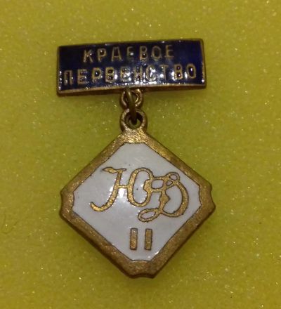 Лот: 8654414. Фото: 1. Знак "Юный Динамовец * 2-е место... Другое (значки, медали, жетоны)