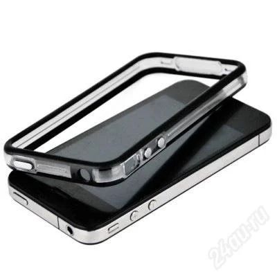 Лот: 1220963. Фото: 1. Защитный чехол-бампер iPhone 4S... Чехлы, бамперы