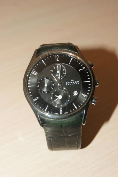 Лот: 10724677. Фото: 1. Часы Skagen 329XLSLB. Оригинальные наручные часы