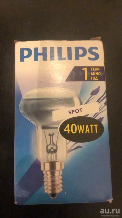 Лот: 13435022. Фото: 1. Лампа Philips 40W E14. Другое освещение