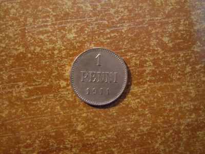 Лот: 25800715. Фото: 1. 1 пенни 1911г Финляндия, Николай... Европа