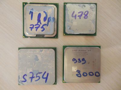 Лот: 7640913. Фото: 1. 4 процессора одноядерных. Процессоры