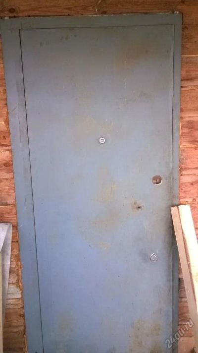 Лот: 5871125. Фото: 1. Стальная дверь из 90х. толщина... Двери входные
