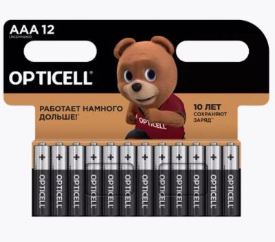 Лот: 21327366. Фото: 1. Батарейка Opticell Basic AAA мизинчиковая... Батарейки, аккумуляторы, элементы питания