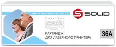 Лот: 5377057. Фото: 1. Картридж лазерный Solid HP CB436A... Картриджи, расходные материалы