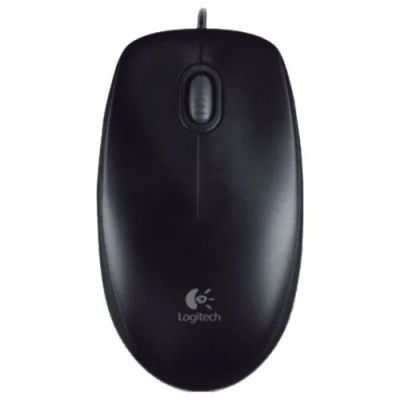 Лот: 10126242. Фото: 1. Мышь проводная Logitech B100 черная... Клавиатуры и мыши