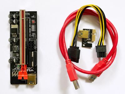 Лот: 22461059. Фото: 1. Райзер VER009C Plus Molex/6 pin... Шлейфы, кабели, переходники