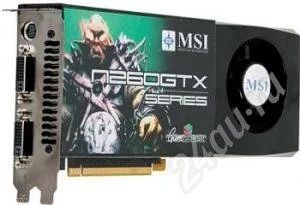 Лот: 162145. Фото: 1. 896Mb MSI N260GTX-T2D896-OC GeForce... Видеокарты