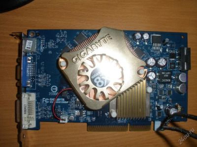 Лот: 98753. Фото: 1. Видеокарта AGP GeForce 6600 Gigabyte. Видеокарты