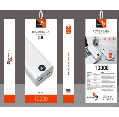 Лот: 22149885. Фото: 1. POWER BANK POERMA PB-195 20000mAh. Внешние, портативные аккумуляторы для смартфонов (Power bank)