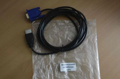 Лот: 8406596. Фото: 1. HDMI VGA кабель для монитора. Шлейфы, кабели, переходники