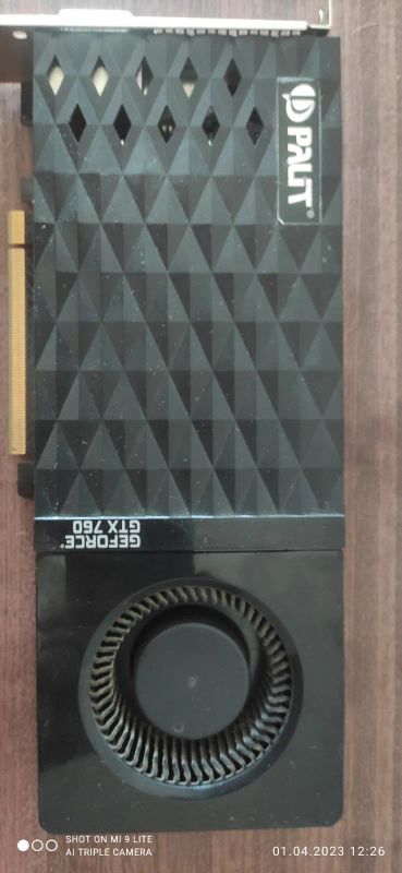 Лот: 20181263. Фото: 1. Видеокарта Palit gtx760 на 2гб... Видеокарты