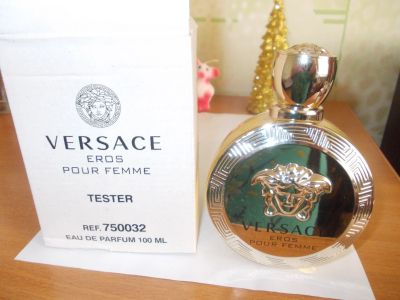 Лот: 12877191. Фото: 1. Versace Eros pour Femme тестер... Женская парфюмерия