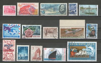 Лот: 16741556. Фото: 1. ЛОТ МАРКИ МИРА -Техника, транспорт... Марки