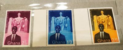 Лот: 25776667. Фото: 1. Гана 1959 150 лет со дня рождения... Марки