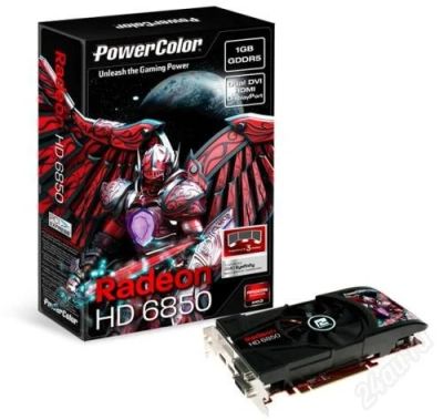 Лот: 1426002. Фото: 1. powercolor radeon hd 6850 1024mb... Видеокарты