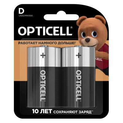Лот: 25308123. Фото: 1. Батарейки Opticell Basic (D... Батарейки, аккумуляторы, элементы питания