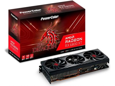 Лот: 17283603. Фото: 1. PowerColor Radeon RX 6800 XT Red... Видеокарты