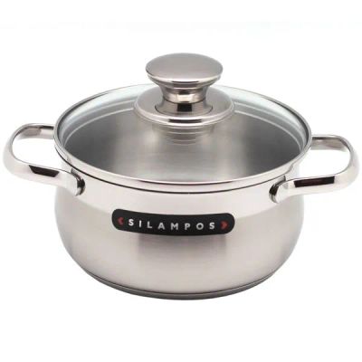 Лот: 24545171. Фото: 1. Кастрюля с крышкой SILAMPOS "Роял... Кастрюли