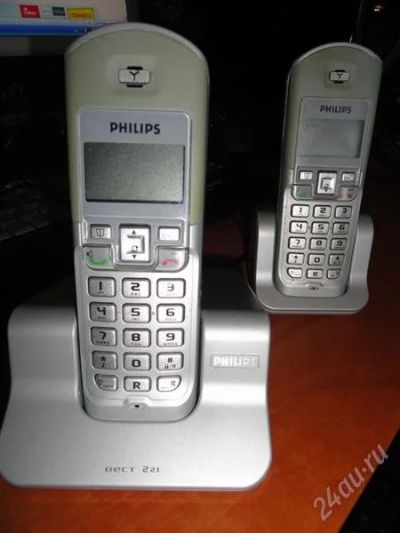 Лот: 1179987. Фото: 1. Р/тел. PHILIPS dect2212S/51. DECT и радиотелефоны