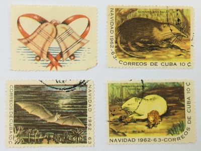 Лот: 23594339. Фото: 1. Рождество. Грызуны. Щелезуб. Хутия... Марки